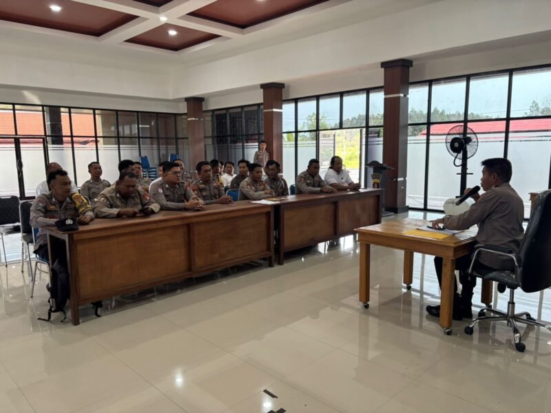 Polres Pulang Pisau Gelar Ujian UKP VCD dan Beladiri bagi Personel yang Naik Pangkat Awal 2026