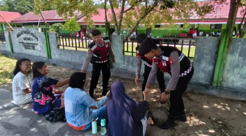 Isu Penculikan Anak Merebak, Polres Pulpis Perketat Pengawasan Sekolah Lewat Patroli Samapta