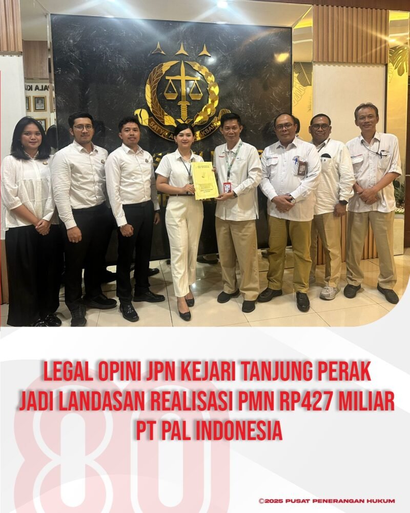 JPN Kejari Tanjung Perak Serahkan Legal Opini Kepada PT PAL Indoensia