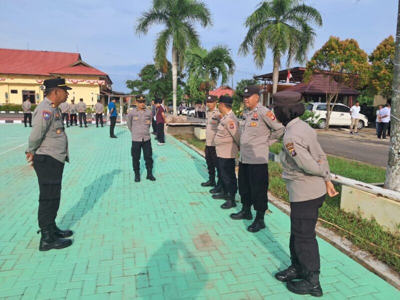 Anev Mingguan Satbinmas Polres Pulang Pisau Menerima Arahan Kasat Binmas.