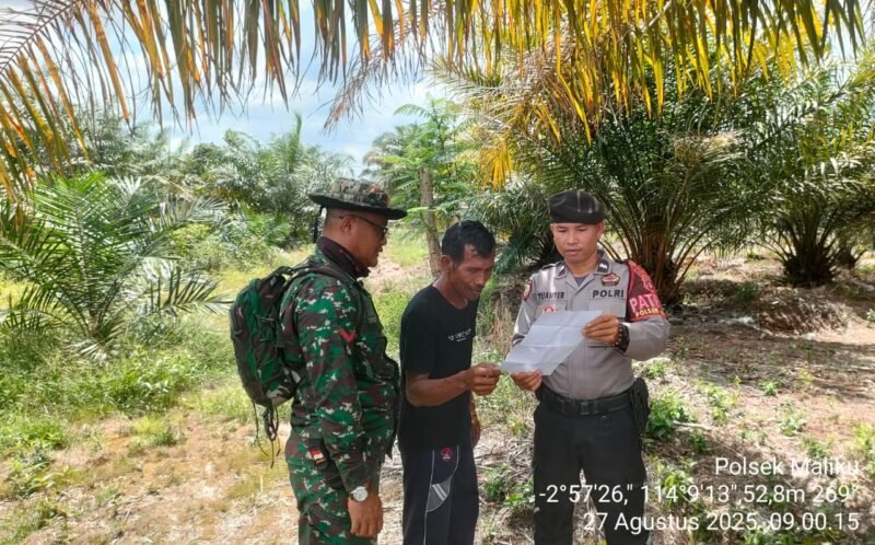 Mengantisipasi Karhutla, Ini Yang Dilakukan Personil Polsek Maliku
