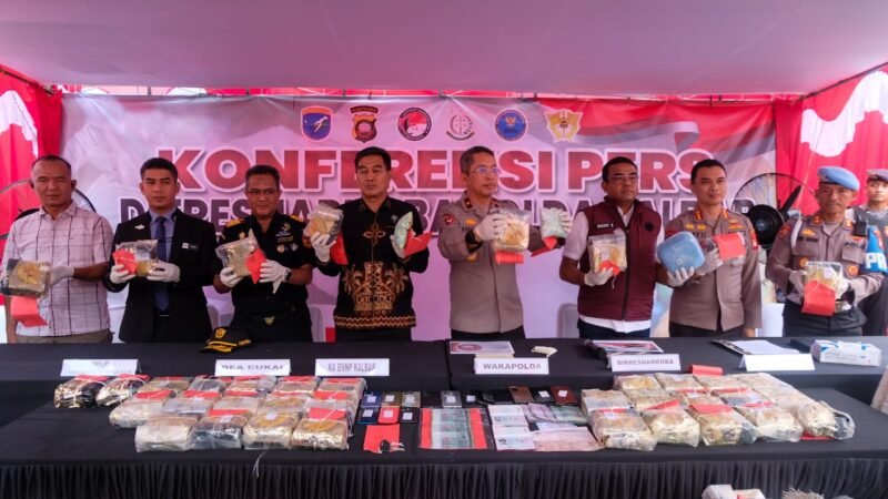 9 Kasus Narkoba, Sita 86,189 Kg Sabu dan 54,801 Ribu Butir Ekstasi