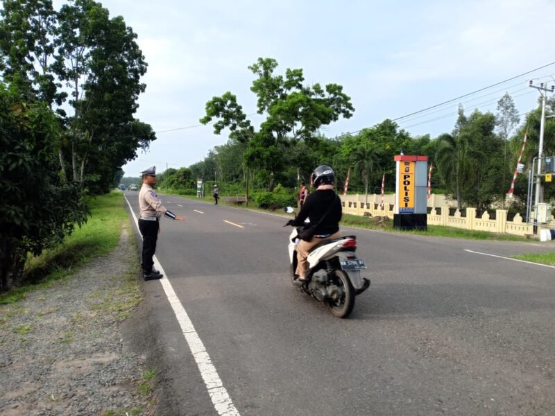 Satlantas Polres Pulang Pisau Rutin Gelar Pengaturan Lalu Lintas Pagi di Titik Rawan Kemacetan