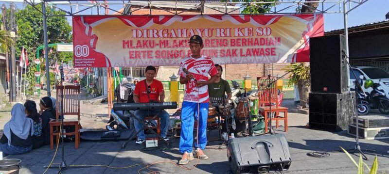 Warga RT 09/RW 02 Desa Prumpon Suruh kec Sukodono Meriahkan HUT RI ke-80 dengan Jalan Sehat dan Hiburan Elekton