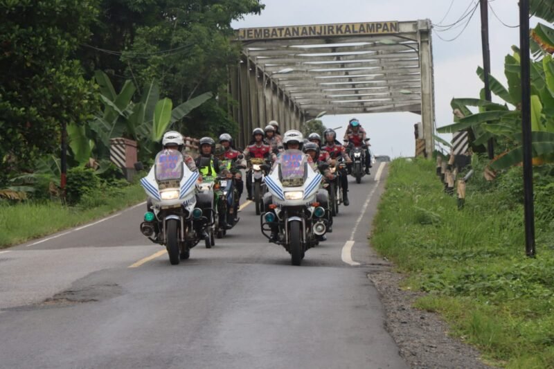 Patroli Gabungan Skala Besar, Polres Pulang Pisau Siaga Penuh Antisipasi Unjuk Rasa