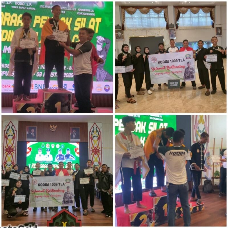 Mewakili Kodim 1009/Tla 7 Pendekar Muda Harumkan Nama Kab. Tanah Laut Di Kejuaraan Pencak Silat Se Kalteng - Sel