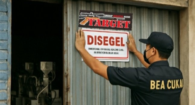 Segel Gudang Rokok Ilegal, di Camplong Sampang