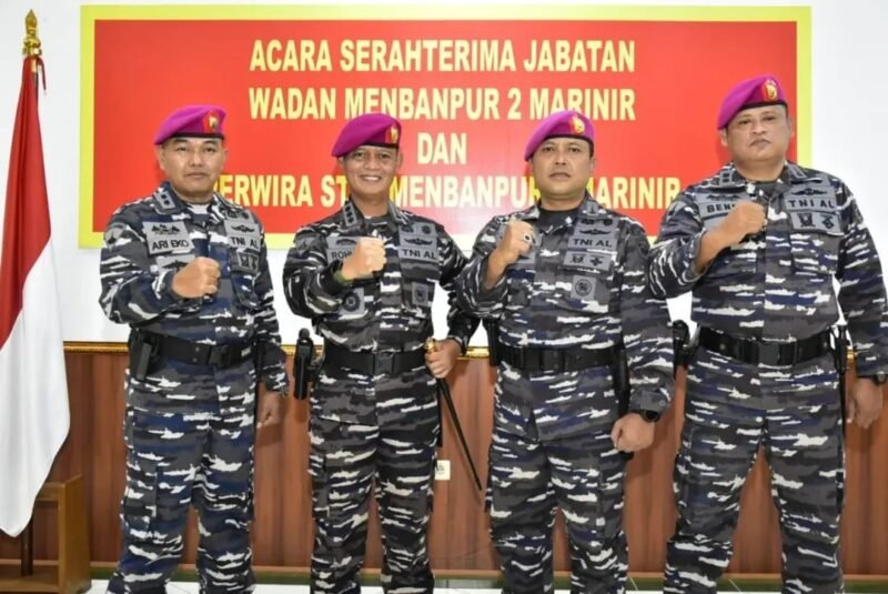 Danmenbanpur 2 Marinir Pimpin Sertijab Wadan dan Perwira Stafnya