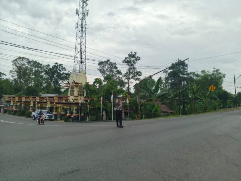 Sat Lantas Polres Pulang Pisau Laksanakan Patroli KTL dan Pencegahan Laka Lantas di Daerah Rawan