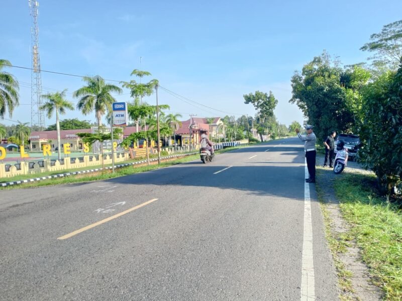 Polres Pulang Pisau Gelar Pengaturan Pagi dan Giat Simpatik, Wujudkan Lalu Lintas Aman dan Nyaman