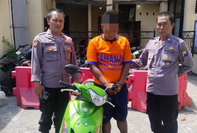 Polsek Kenjeran Ungkap Kasus Curanmor Satu Pelaku Diamankan, Satu Masih DPO