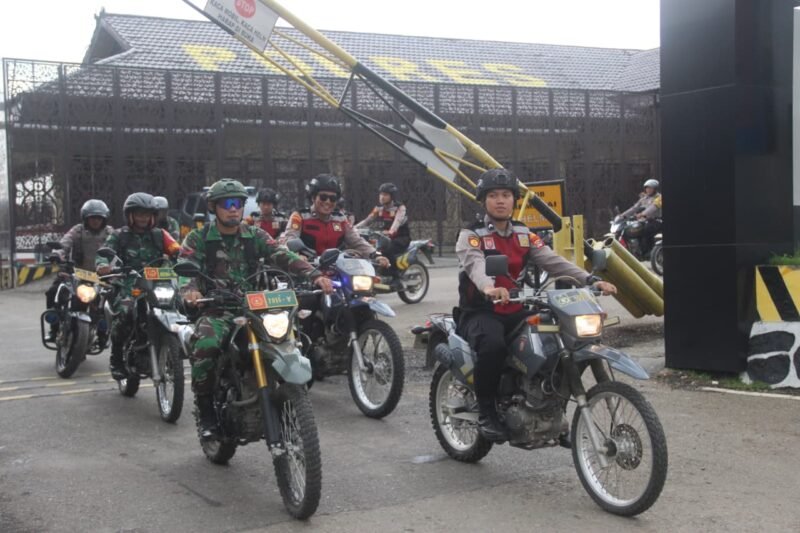 Ciptakan Keamanan Wilayah, TNI-Polri Tabalong Laksanakan Patroli Skala Besar