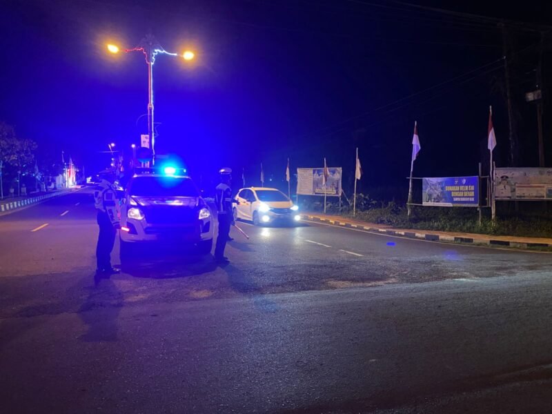 Polres Pulang Pisau Gelar Patroli Malam Pasca Unras, Pastikan Situasi Tetap Kondusif