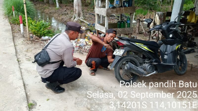 Polsek Pandih Batu Ajak Masyarakat untuk Jaga Kamtibmas