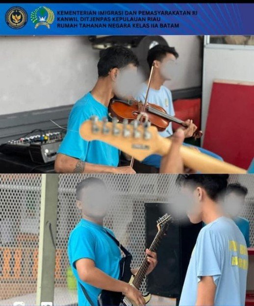 RUTAN BATAM FASILITASI PENYALURAN BAKAT, DAN MINAT WARGA BINAAN MELALUI MUSIK.