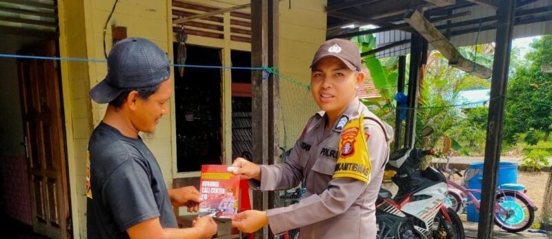 Personel Polsek Maliku Sosialisasi Kepada Masyarakat Kecamatan Maliku
