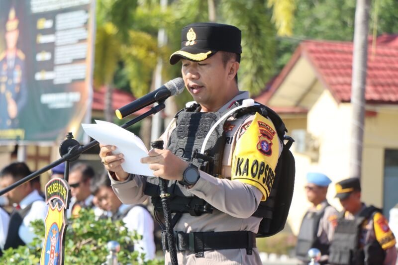 Polres Pulang Pisau Laksanakan Apel Gelar Pasukan Operasi Aman Nusa I 2025, Fokus Cegah Gangguan Keamanan
