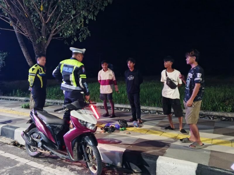 Patroli Malam Diperketat, Sat Lantas Polres Pulang Pisau Jaga Kondusifitas Pasca Unjuk Rasa