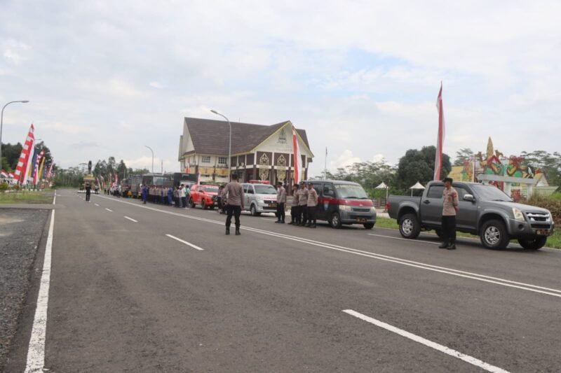 Antisipasi Gangguan Pasca Unras, Satgas Aman Nusa I Telabang 2025 Polres Pulang Pisau Rutin Gelar Patroli Bersama