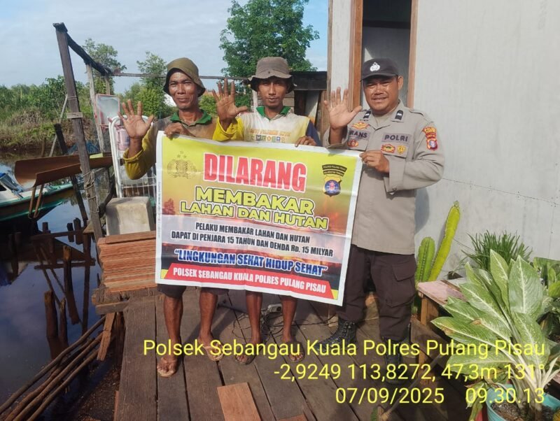 Polsek Sebangau Kuala Laksanakan Sosialisasi Karhutla.