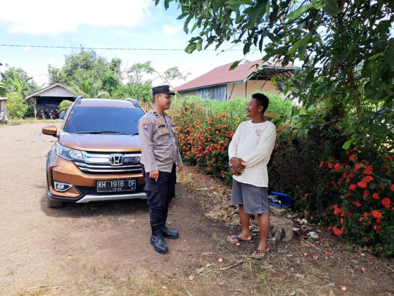Lewat Sambang Personil Bhabinkamtibmas Polres Pulang pisau Wujudkan Kamtibmas Kondusif