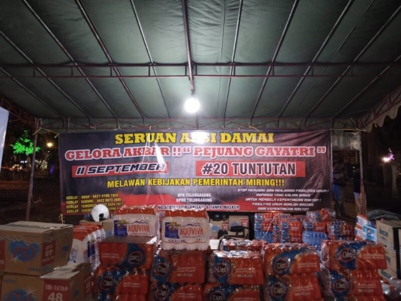 OPEN DONASI SERUAN AKSI DAMAI PEJUANG GAYATRI 11 SEPT/2025 SIAP BUKA 24 JAM DI DEPAN GEDUNG DPR TULUNGAGUNG