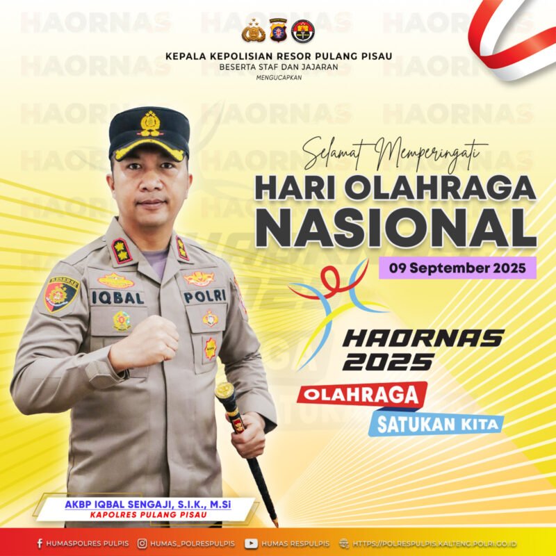 KEPALA KEPOLISIAN RESOR PULANG PISAU, Foto: Bib TargetNews.id