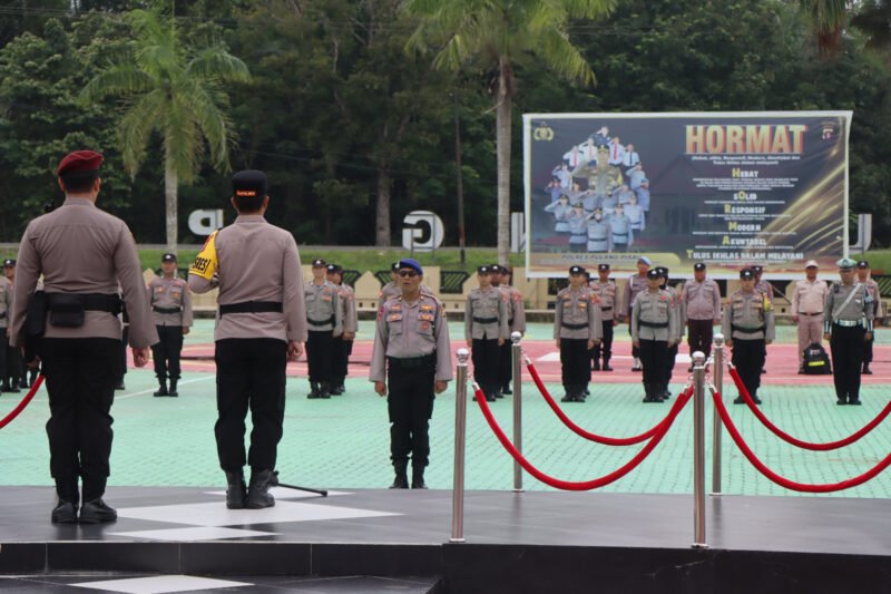 Kapolres Pulang Pisau Pimpin Upacara Haornas 2025, Foto: Bib TargetNews.id