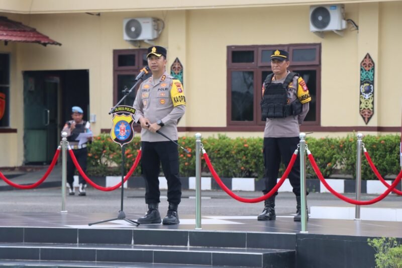 Polres Pulang Pisau Uji Kesiapan Taktis Hadapi Ancaman Keamanan, Foto: Bib TargetNews.id