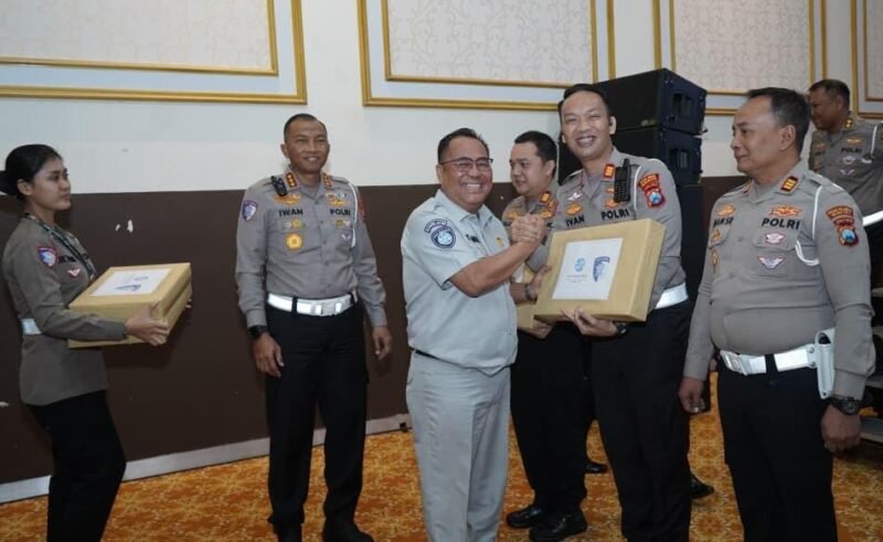Satlantas Polres Nganjuk Sabet Juara 1 Penurunan Laka Lantas,[Foto: Jonsen TargetNews.id]