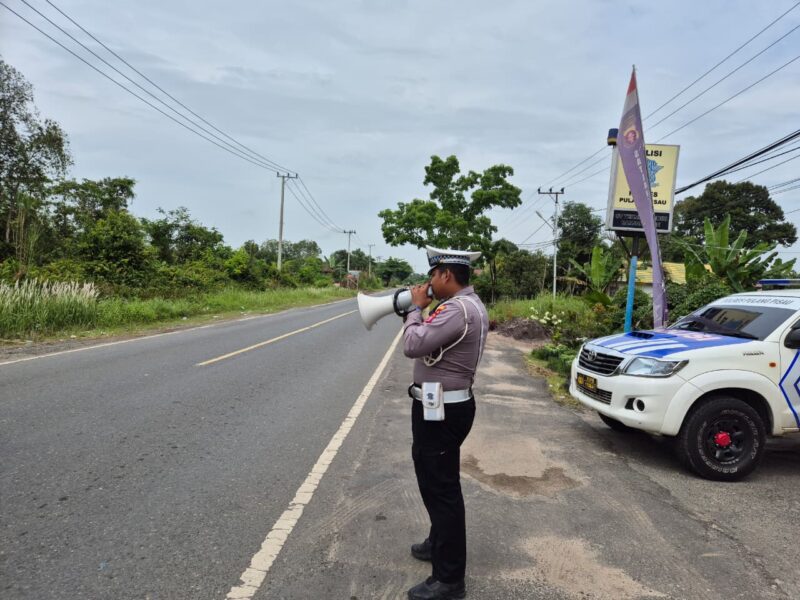 Himbau Kamseltibcarlantas, Satlantas Lakukan Penling di Kota Pulang Pisau