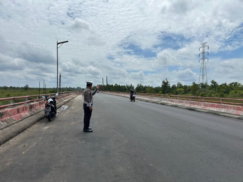 Satlantas Polres Pulang Pisau Laksanakan Patroli Daerah Rawan Pelanggaran dan Laka Lantas