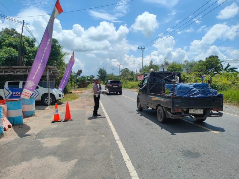 Himbau Kamseltibcarlantas, Satlantas Lakukan Penling di Kota Pulang Pisau