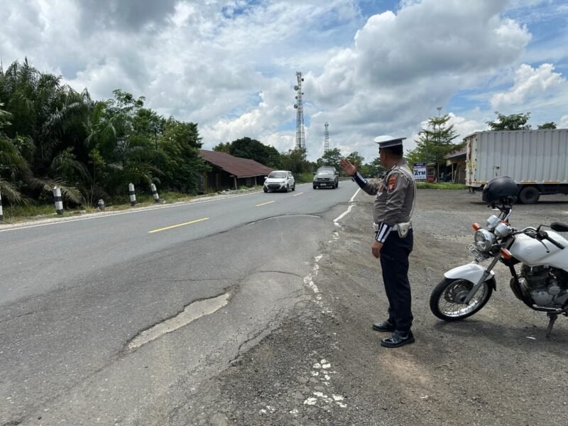 Satlantas Polres Pulang Pisau Laksanakan Patroli Daerah Rawan Pelanggaran dan Laka Lantas