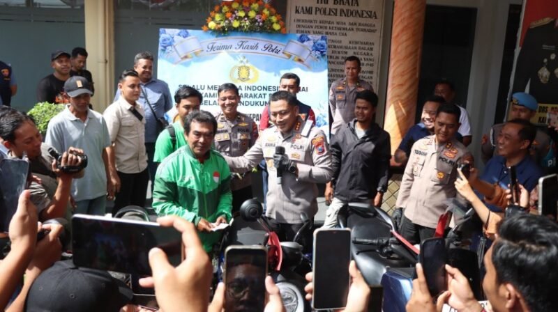 Sindikat Curanmor, Empat Pelaku Tersangka Diamankan,(Foto: bib/TargetNews.id)