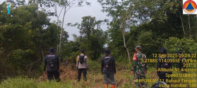 Personel Polsek Kahayan Kuala sambangi warga dan Memberikan himbauan Tentang Larangan Membakar hutan dan lahan