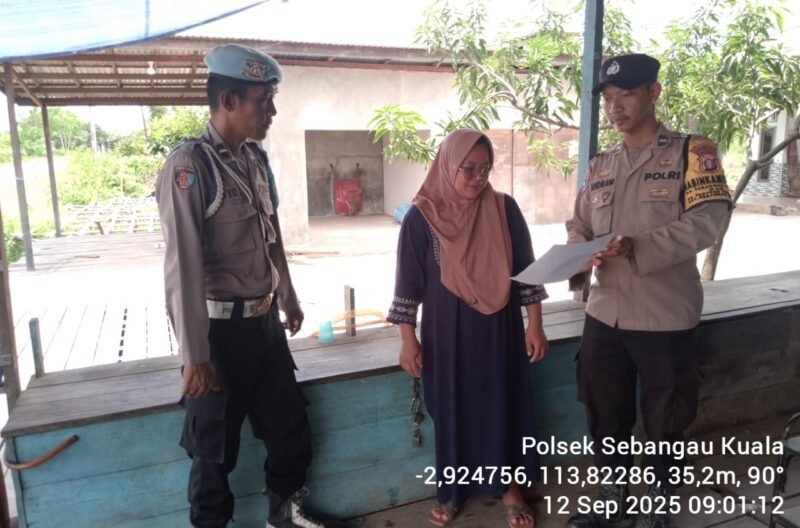 Sosialisasi Akun Media Sosial Polres Pulang Pisau, Polsek Sebangau Kuala Tingkatkan Komunikasi Publik