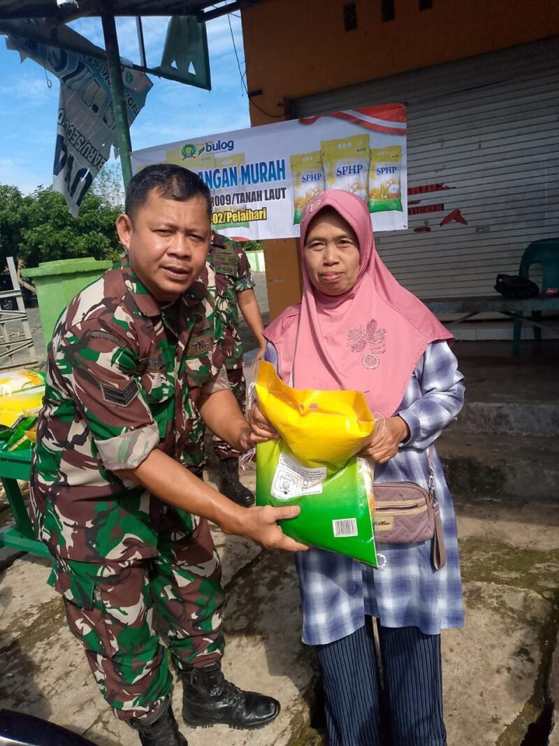 Dukung Pemerintah Stabilisasi Pasokan Dan Harga Pangan Kodim 1009/Tla Salurkan Beras Murah
