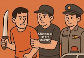 Pelaku penghianayaan di Amankan Polres Sampang, (Foto: Redaksi/TargetNews.id)