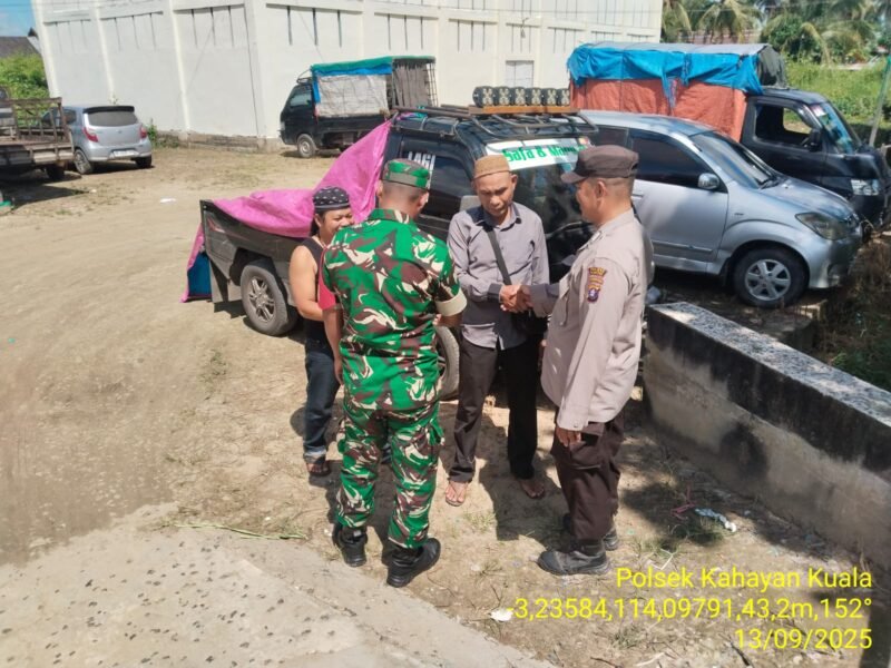 Polsek Kahayan Kuala melaksanakan giat Binluh himbauan tentang larangan Narkoba di wilayah kecamatan Kahayan Kuala