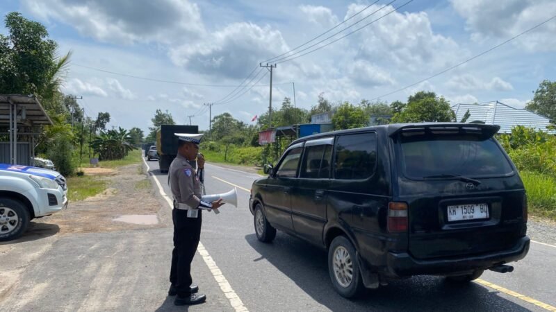 Satlantas Polres Pulang Pisau Gencarkan Penling Guna Kamseltibcarlantas