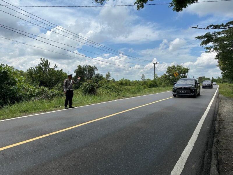 Satlantas Polres Pulang Pisau Laksanakan Patroli Daerah Rawan Pelanggaran dan Laka Lantas