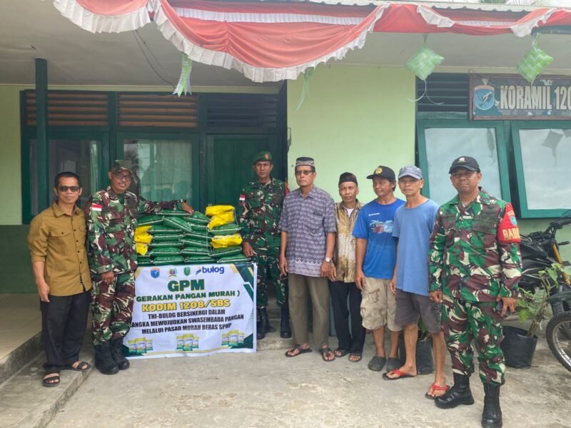 Harga Kebutuhan Pokok Koramil 07/Teluk Keramat Laksanakan Gerakan Pangan Murah