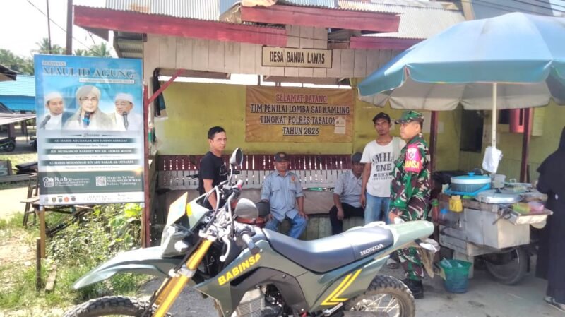 Patroli Rutin Babinsa Koramil 1008-06 Wujudkan Stabilitas Keamanan Wilayah