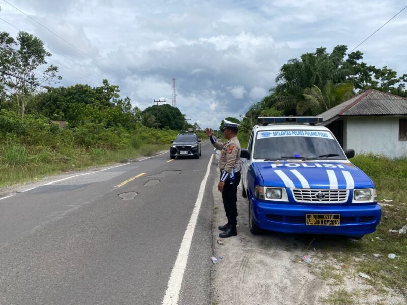 Satlantas Lakukan Patroli Daerah Rawan Laka Lantas dan Imbauan Kamseltibcarlantas