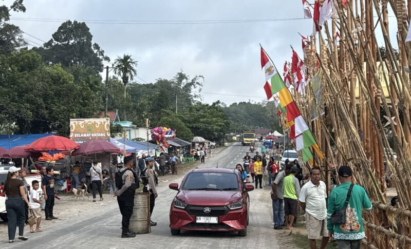 Wujud Toleransi dan Penghormatan Budaya, Polsek Banama Tingang Kawal Ritual Tiwah di Desa Pangi