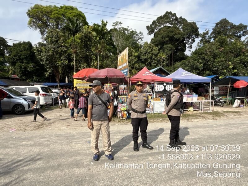 Sakral dan Aman, Polsek Banama Tingang Kawal Ritual Adat Tiwah di Desa Pangi