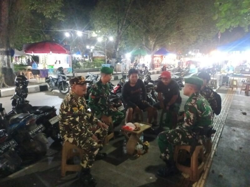 Patroli Malam Kodim 1002/HST Wujudkan Rasa Aman Masyarakat