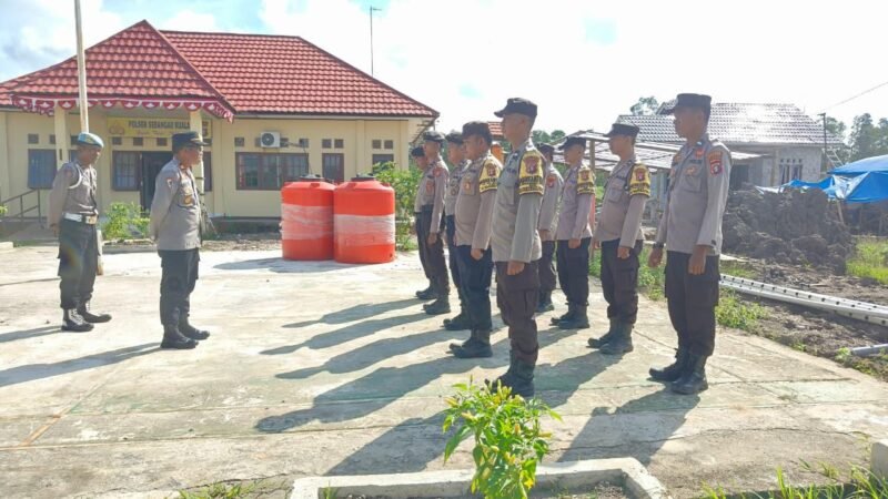 Melaksanakan kegiatan Apel & Penyampaian arahan dari Pimpinan kepada Anggota terkait tugas di lapangan