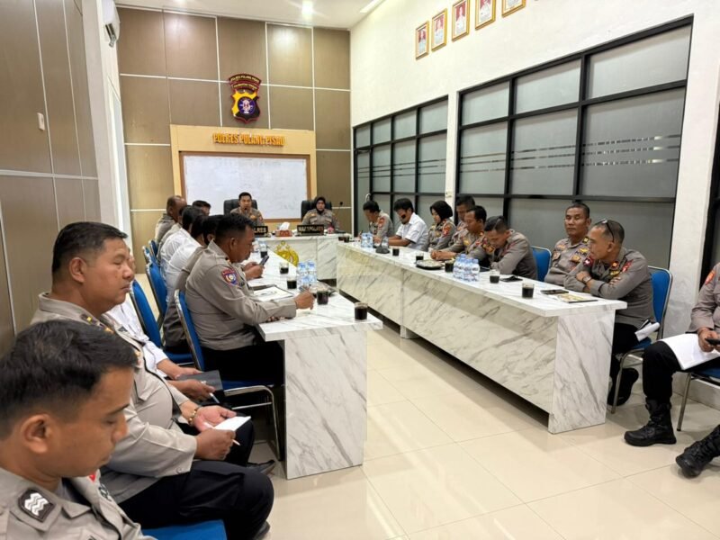 Kapolres Pulang Pisau Pimpin Anev: Fokus pada Kamtibmas, Ketahanan Pangan, dan Antisipasi Bencana